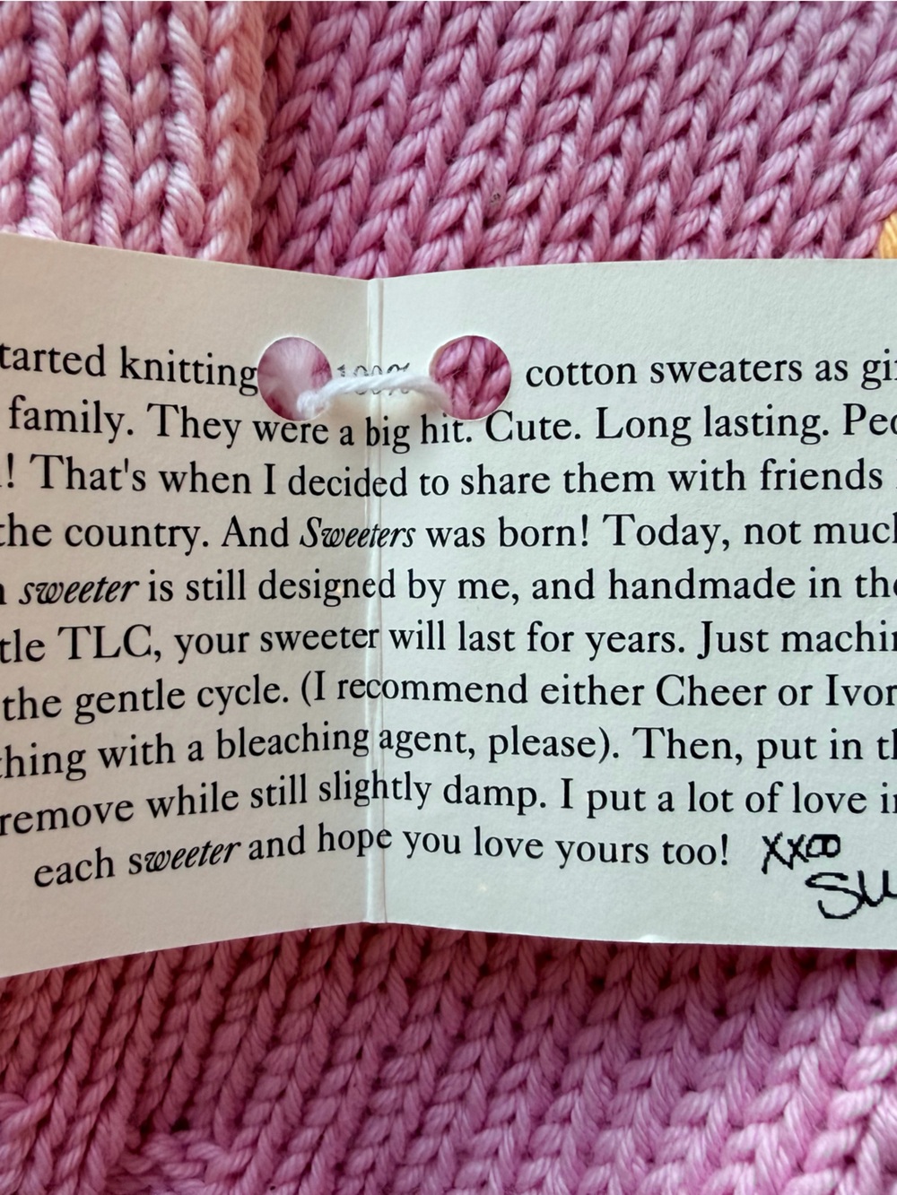 Cape Kids Pink Chunky Knit Sweater - Picture 4 of 9